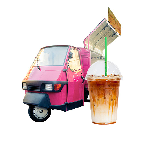 Coffee Piaggio Van